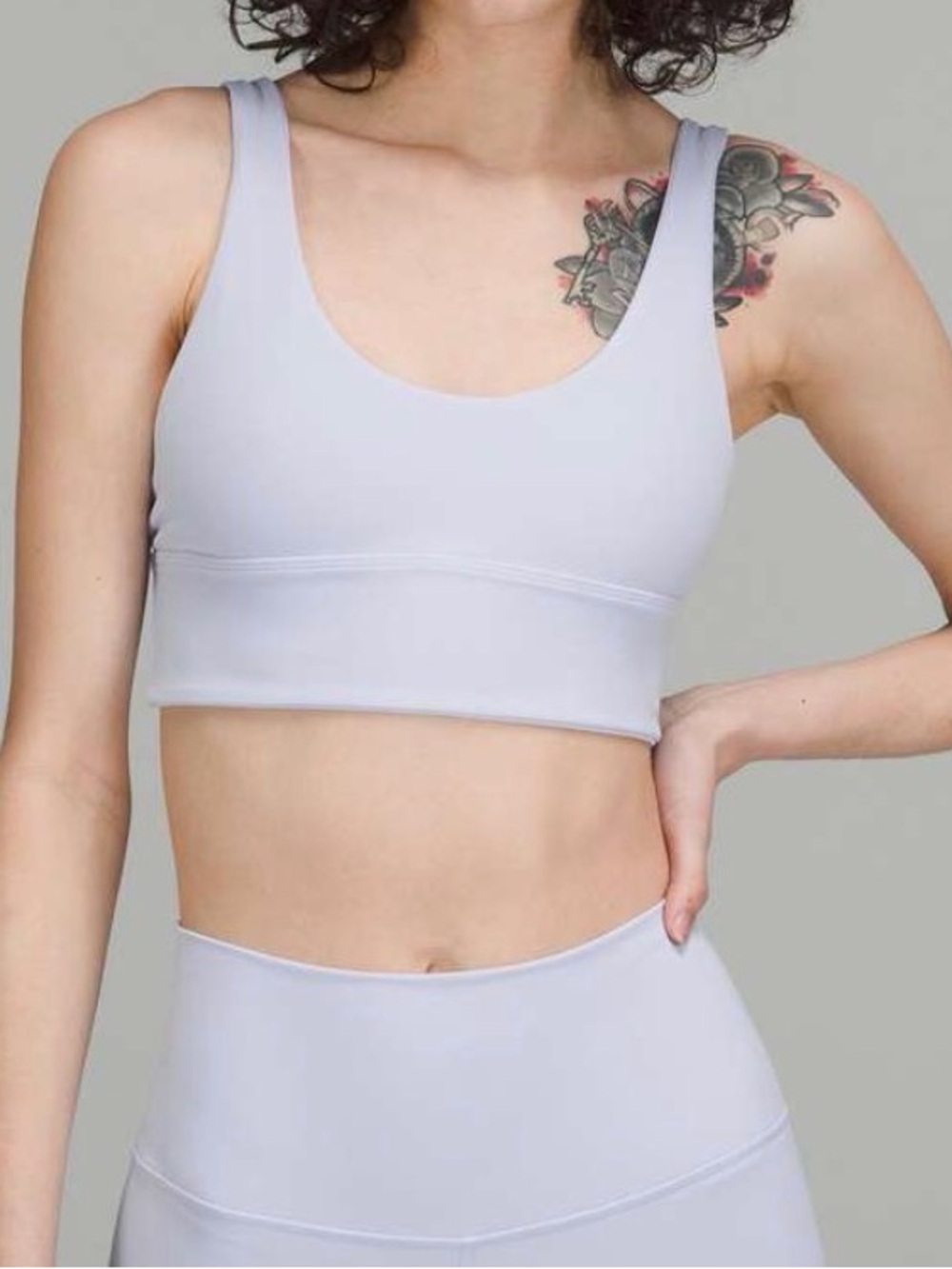 Lululemon Align Reversible Sports Bra Pastel Blue Women's Size 4 W2CYOS